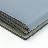 LOEWE Trifold wallet anagram compact wallet color blue Calfskin Women