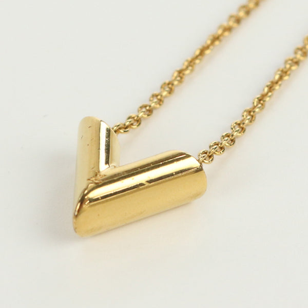 LOUIS VUITTON M61083 Essential V Necklace metal Women color gold