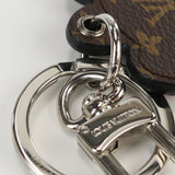 LOUIS VUITTON M00342 portocle teddy bear Key ring metal brown silver Women