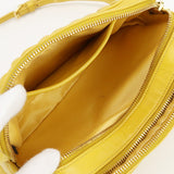 MIUMIU OUTLE 5BH539 Materasse Shoulder Bag Diagonal leather Women Color yellow
