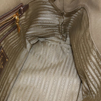 PRADA BN1841 Logo Jacquard 2way Tote Bag With shoulder strap Jacquard color brown Women