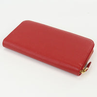 PRADA 1ML506 QHH zip around long wallet PurseZip Around leather Color red Women