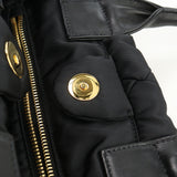 PRADA 1BG005 2BYV F0002 Bomber 2WAY  Hand bag shoulder bag Nylon Women color black