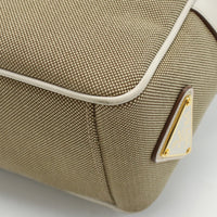 PRADA 1BH089 UCW F0YSE Logo jacquard Shoulder Diagonal shoulder bag canvas Women color beige