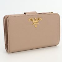 PRADA 1ML225 QWA F0236 Saffiano leather wallet Folded wallet with coin purse leather Women