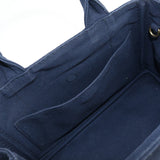 PRADA 1BG439 Tote Bag Canapa hand Bag shoulder bag 2way canvas Navy Women