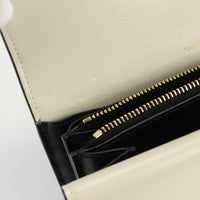 SAINT LAURENT 553559 02G1W Sulpice large palm wallet With Purse double-fold coin purse leather Women color black