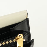 SAINT LAURENT 553559 02G1W Sulpice large palm wallet With Purse double-fold coin purse leather Women color black