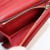 VALENTINO QW1P0P39UWJ Rock stud wallet Folded wallet with coin purse leather Women color red