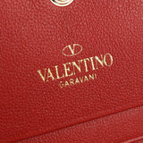 VALENTINO QW1P0P39UWJ Rock stud wallet Folded wallet with coin purse leather Women color red